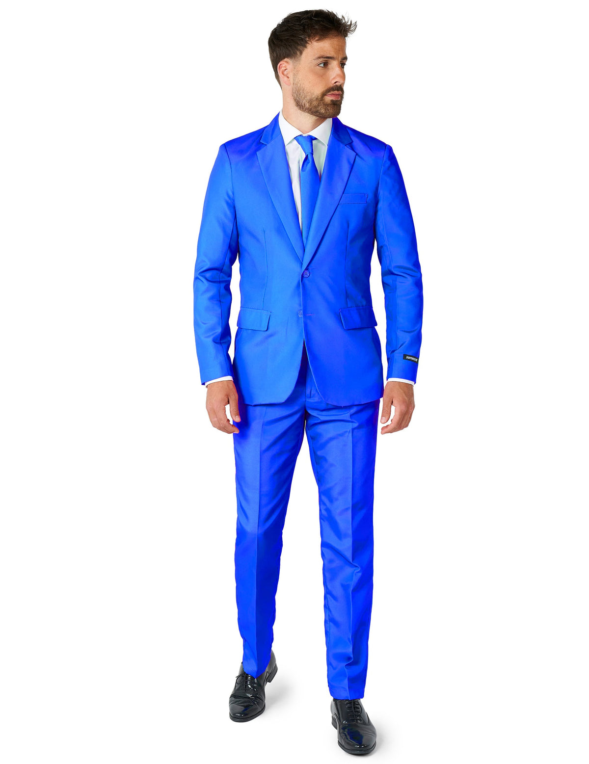 Pánsky modrý oblek Suitmeister™ Mr. Solid