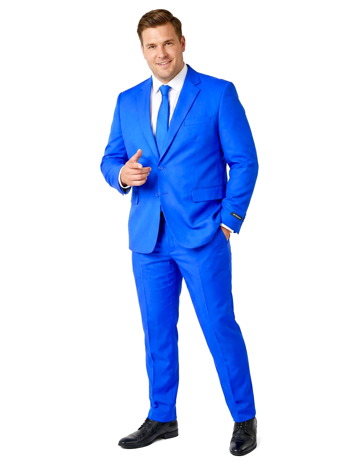 Pánsky modrý oblek Suitmeister™ Mr. Solid
