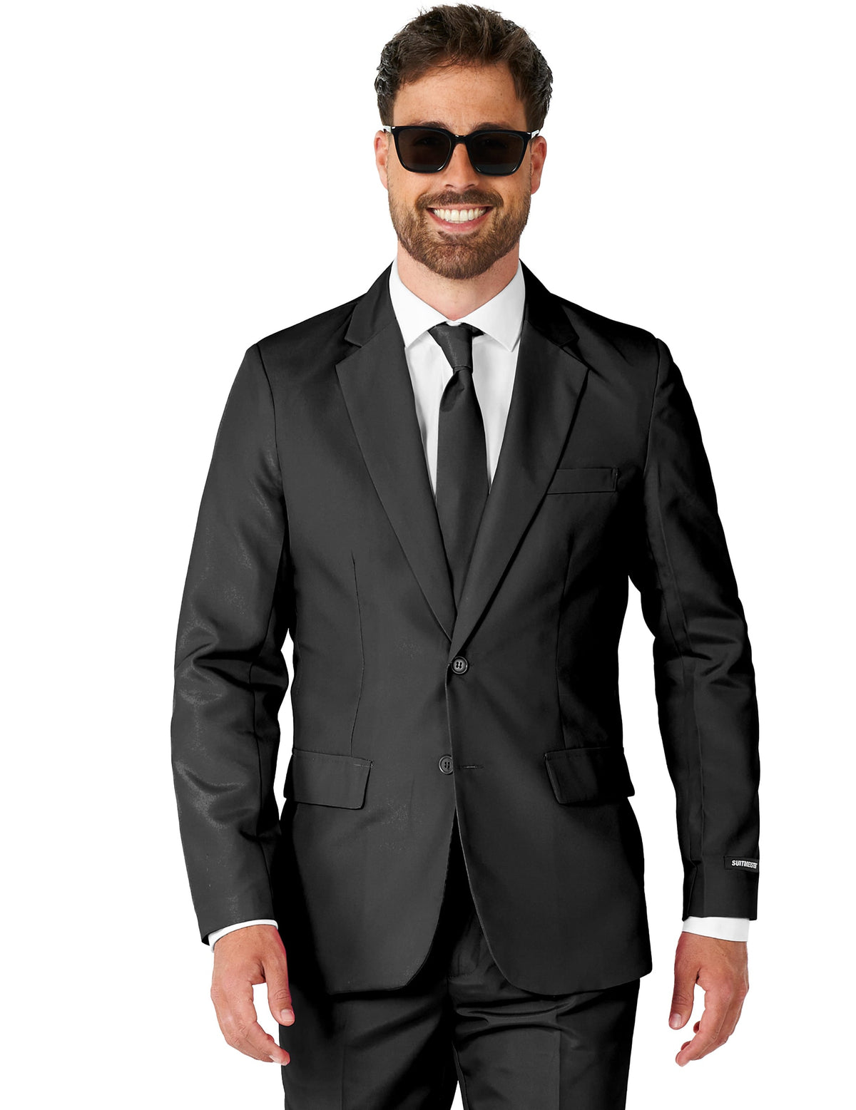 Pánsky čierny oblek Suitmeister™ Mr. Solid