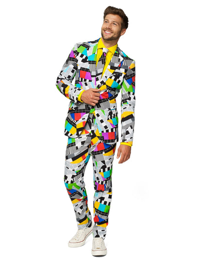 Vue de face du Costume Mr. Technicolor Opposuits pour homme