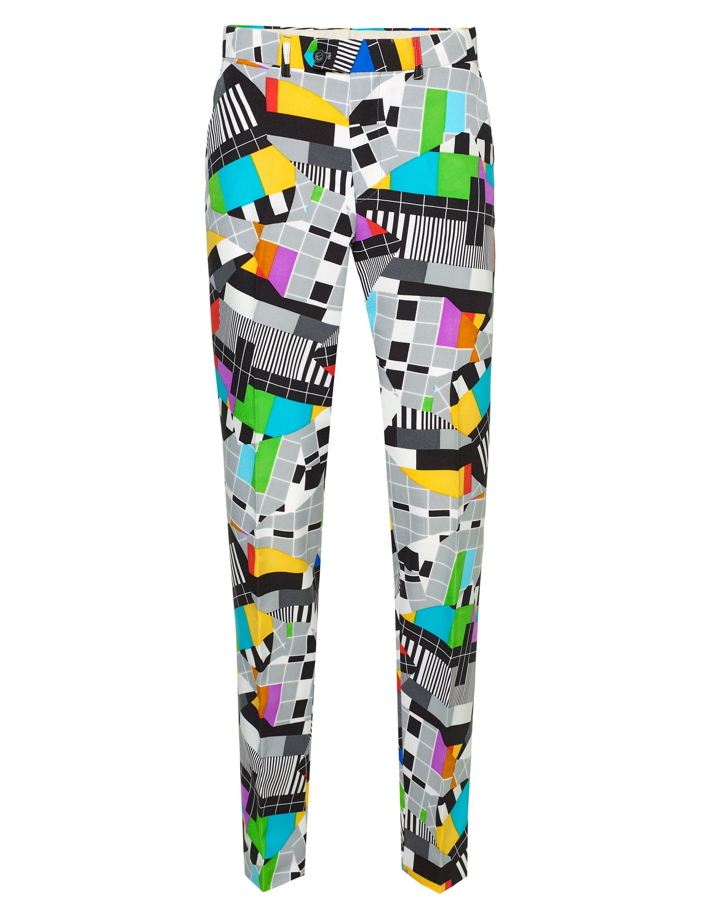 Vue de face du pantalon du Costume Mr. Technicolor Opposuits pour homme