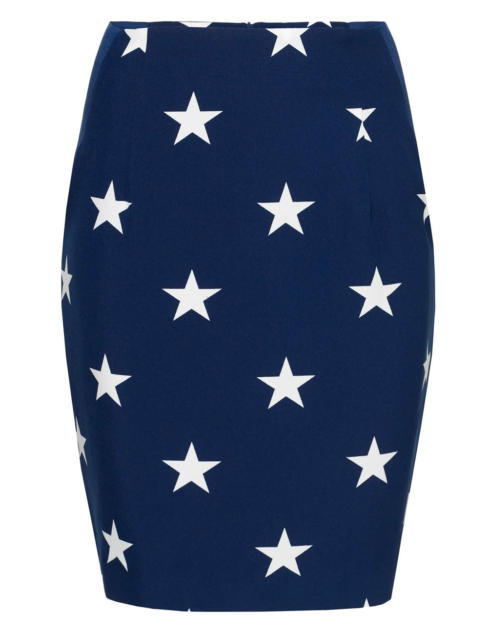 Modrá sukňa s bielymi hviezdami z kostýmu Mrs. America Opposuits pre ženu