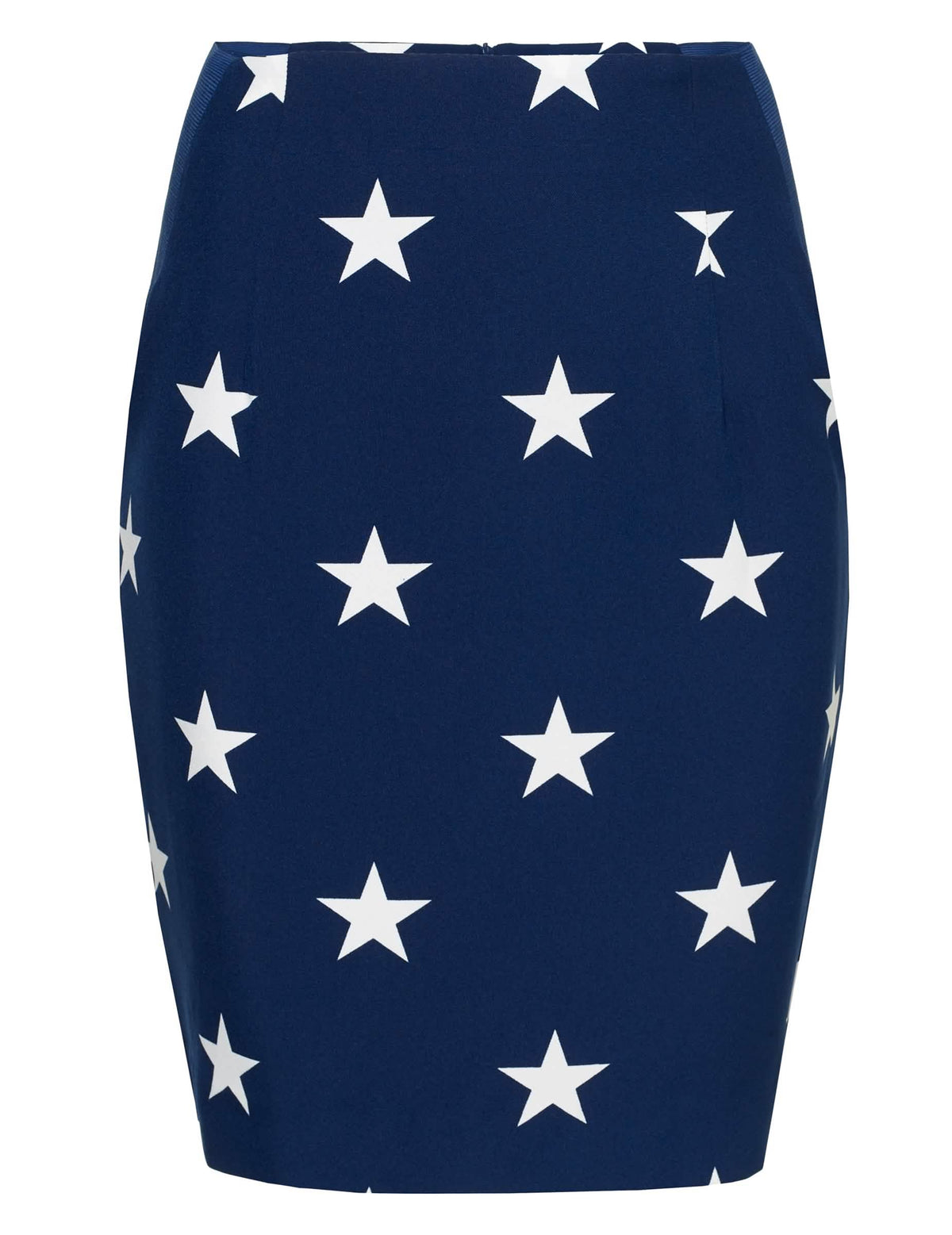 Modrá sukňa s bielymi hviezdami z kostýmu Mrs. America Opposuits pre ženu
