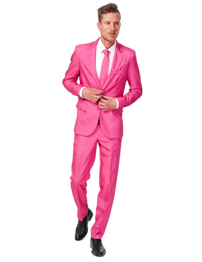 Pánsky oblek Mr. Solid v ružovej farbe Suitmeister™