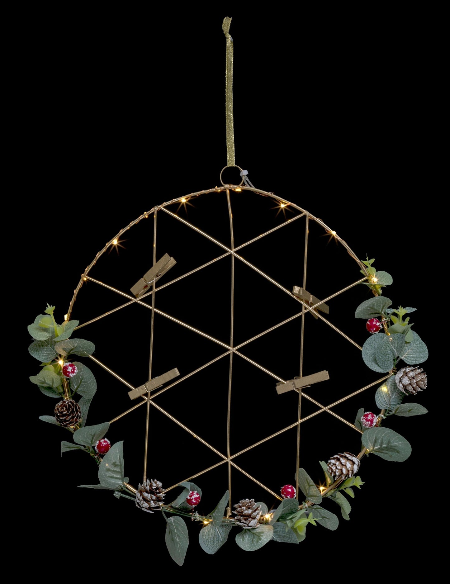 Závesný svetelný veniec na fotografie 28 cm 