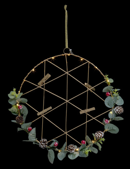 Závesný svetelný veniec na fotografie 28 cm 