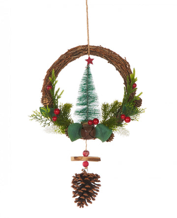 Závesná koruna na tradičný vianočný stromček 39 cm 