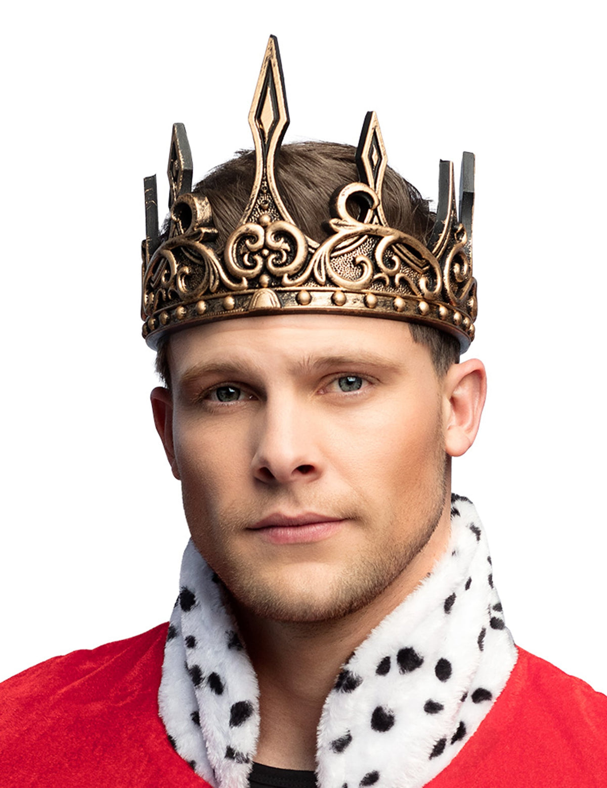 Couronne de roi médiéval pour homme bronze vieilli réglable