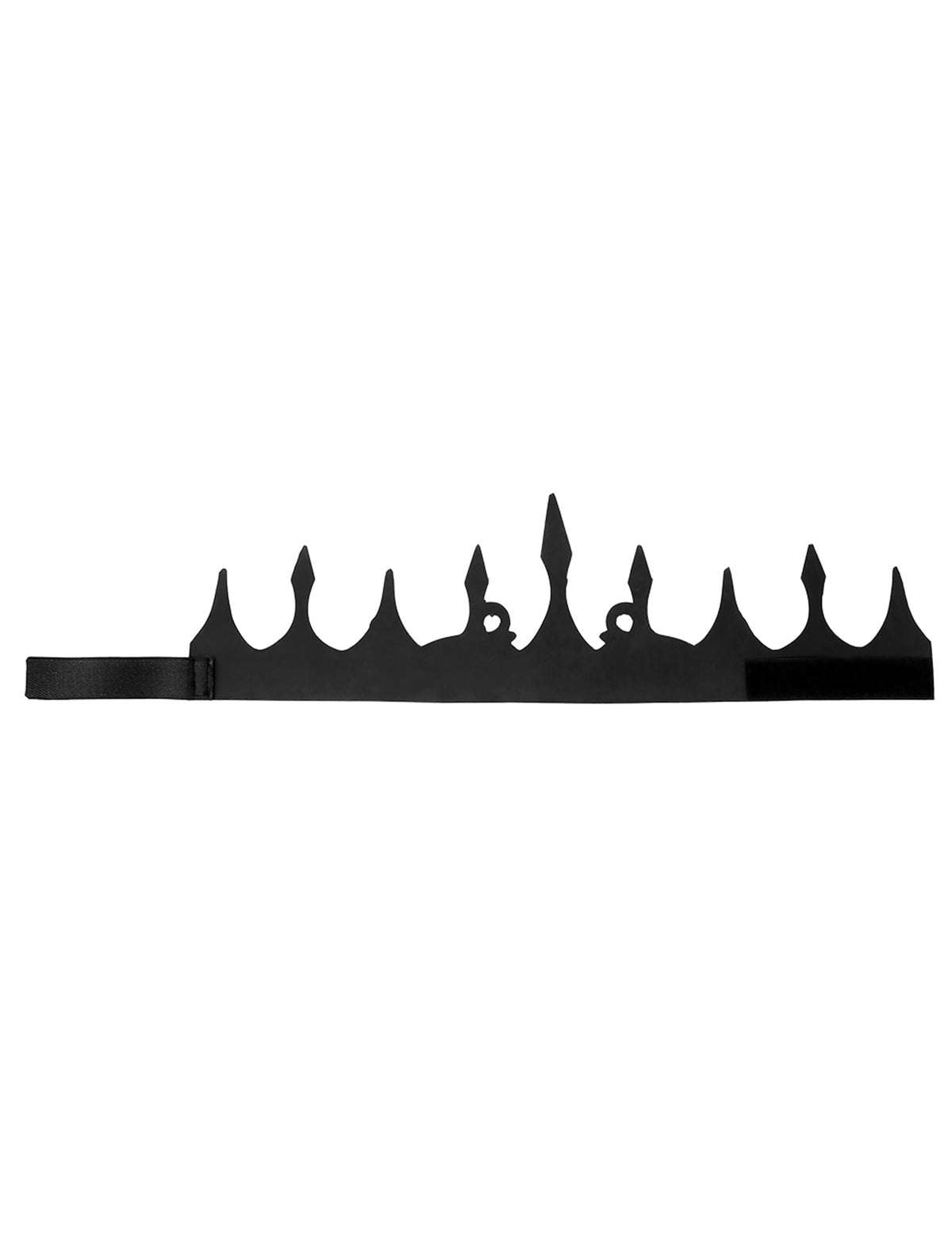 Détail du système d'attache par scratch de la couronne de roi médiéval