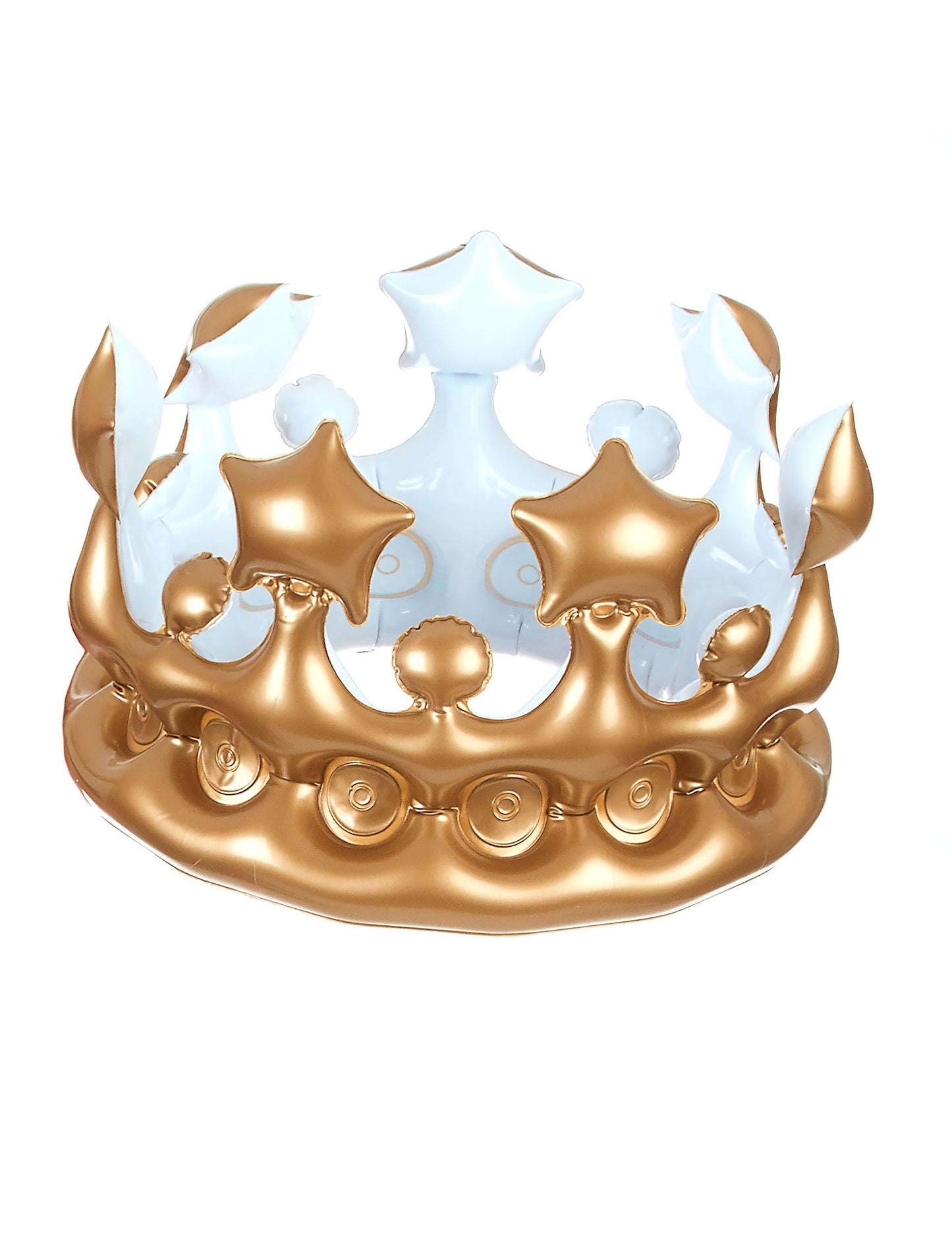 Couronne gonflable de roi or