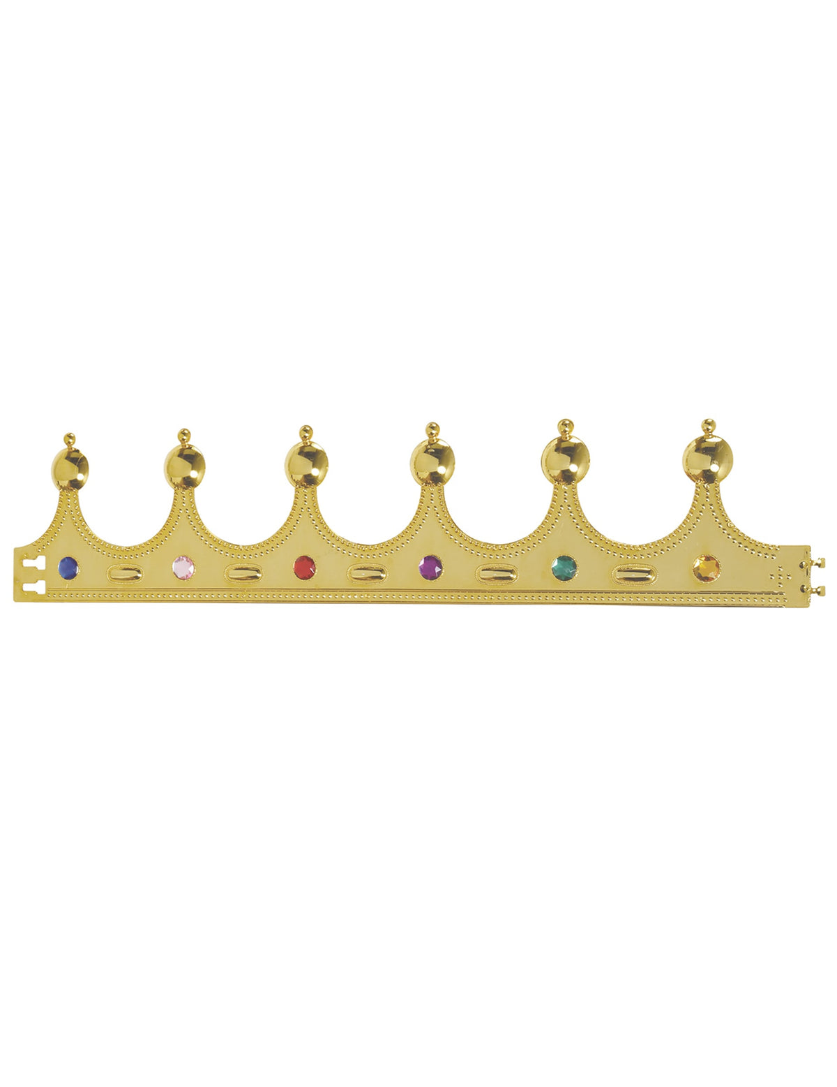 Vue à plat de la couronne de roi pour enfant