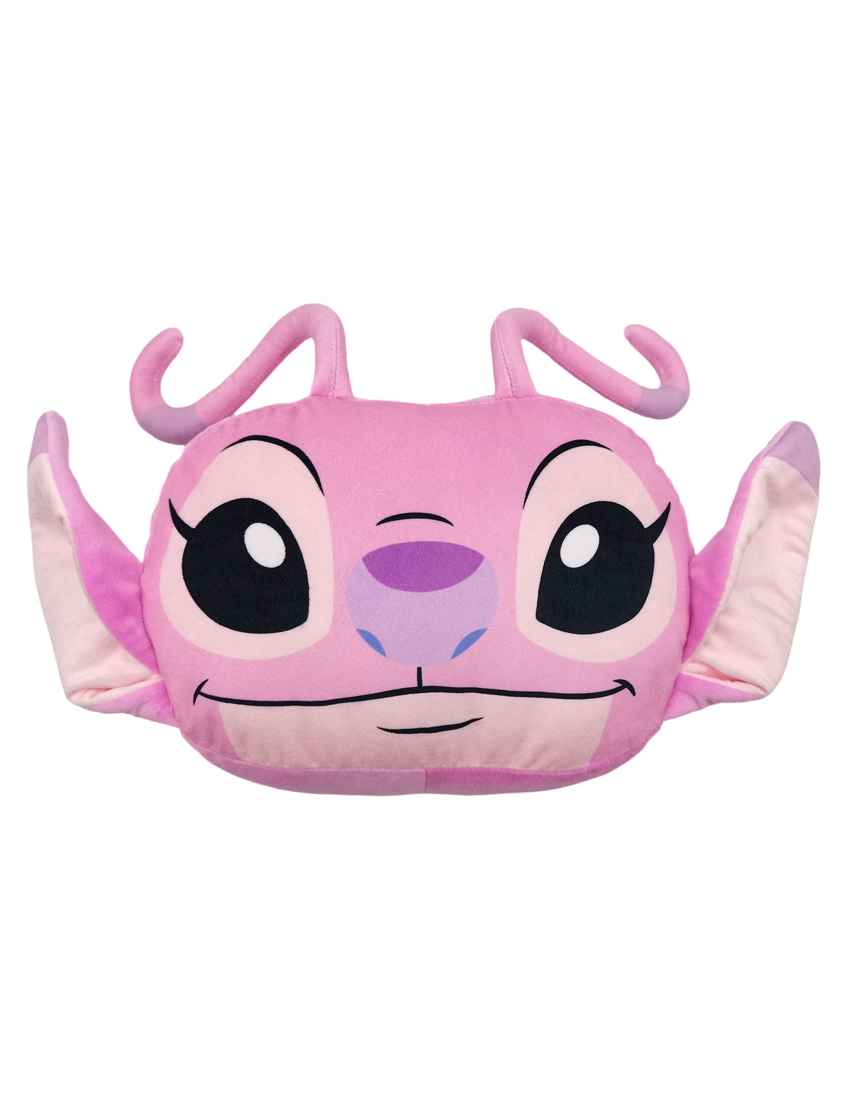 Coussin cocooning en forme de tête Angel Lilo & Stitch rose