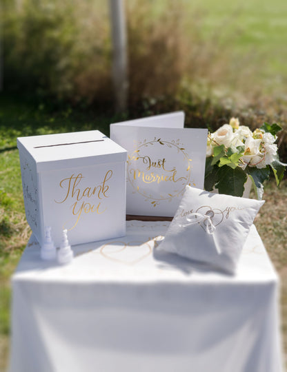 Alliances Cushion vás miluje biela a 18 x 18 cm