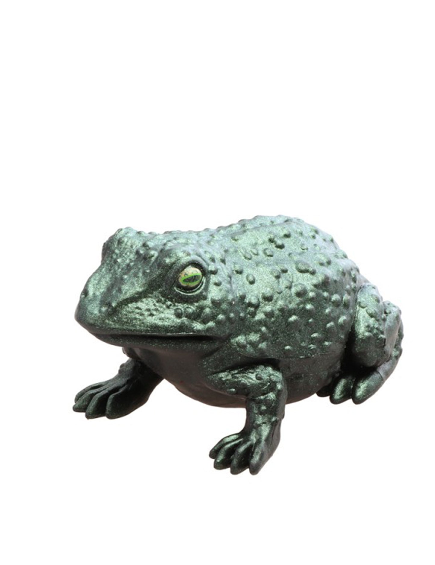 Dúhová zelená plastová ropucha 12.5 cm