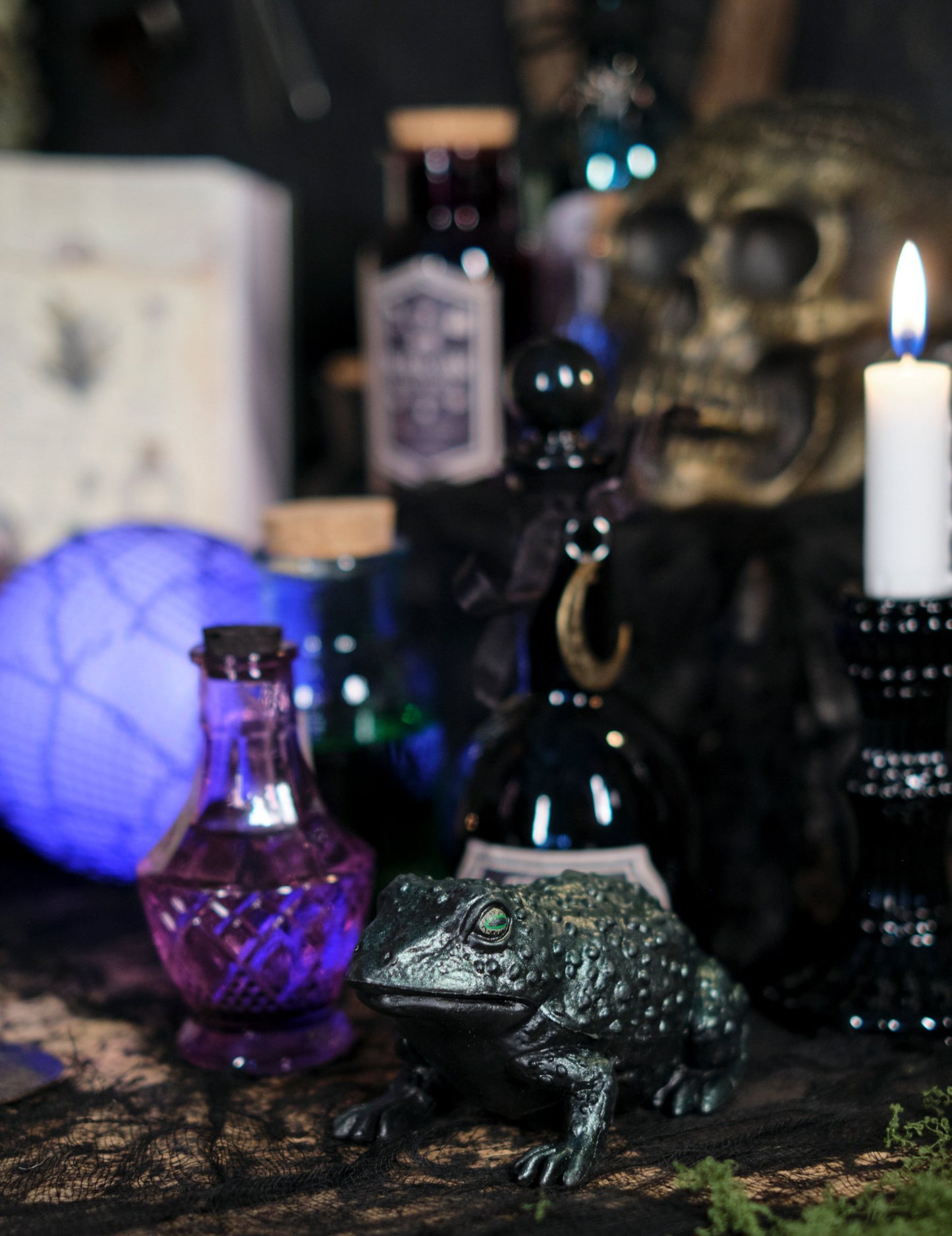 Dúhová zelená plastová ropucha 12.5 cm