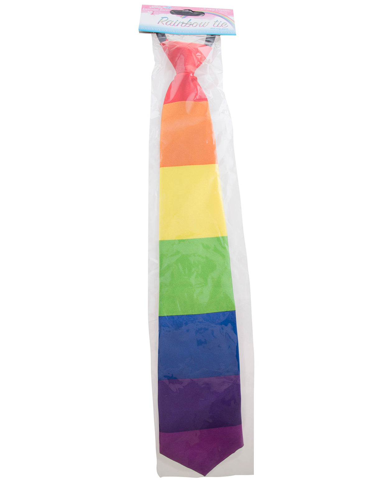 Emballage d'origine de la cravate arc-en-ciel pour adulte