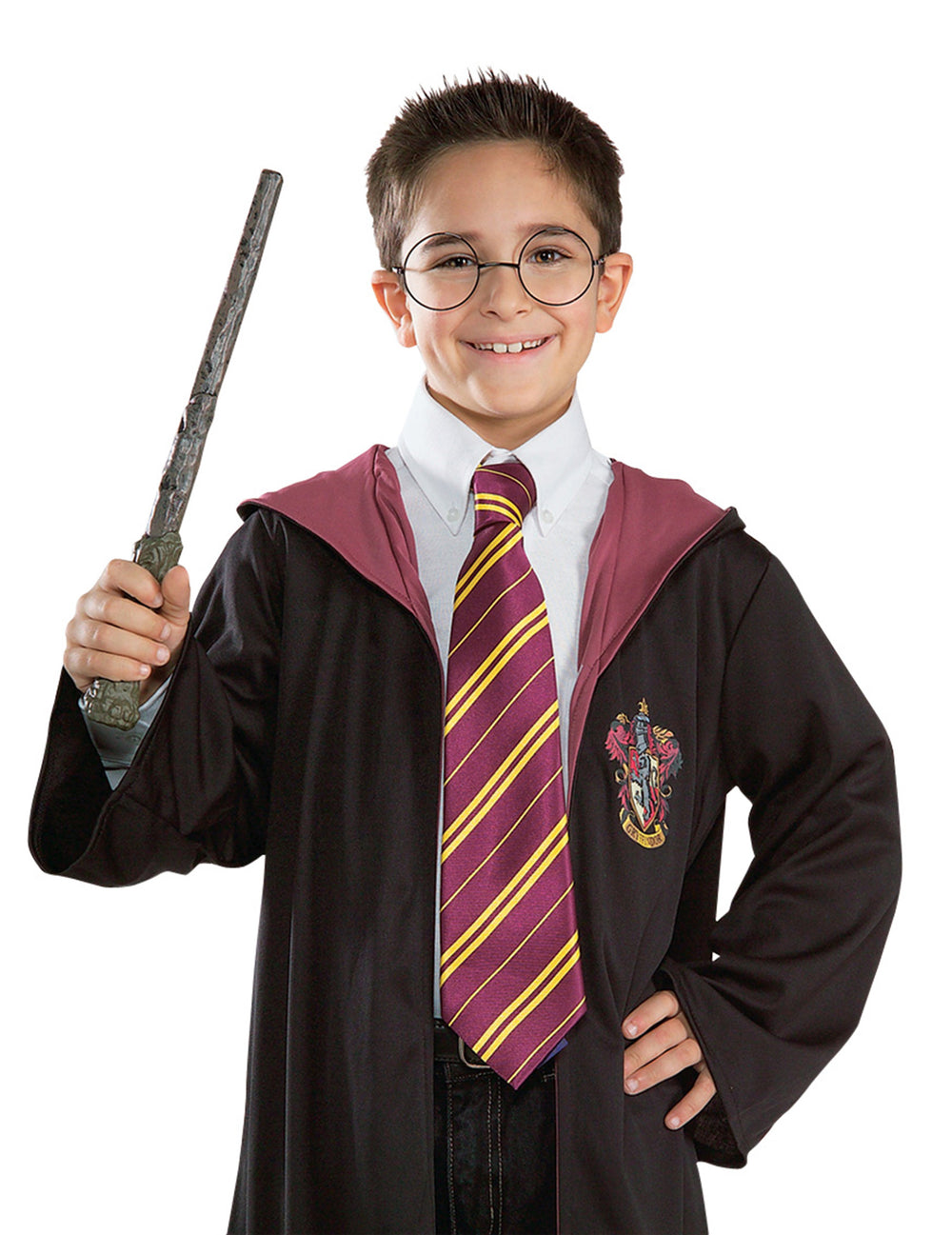 Cravate Harry Potter pour enfant bordeaux et jaune Gryffondor