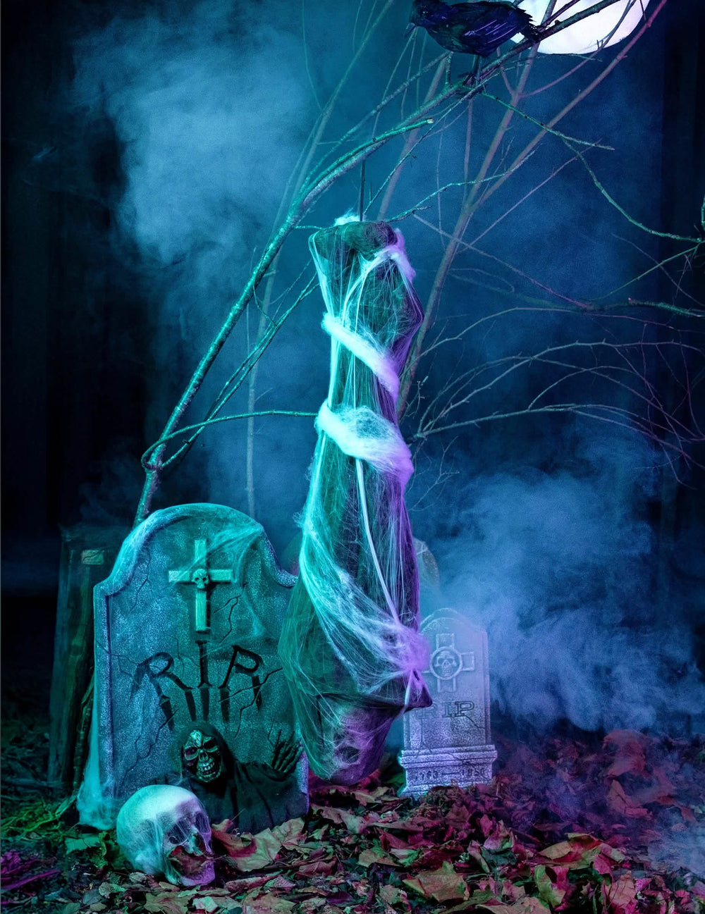 halloween dekorácia na zavesenie - kokon telo