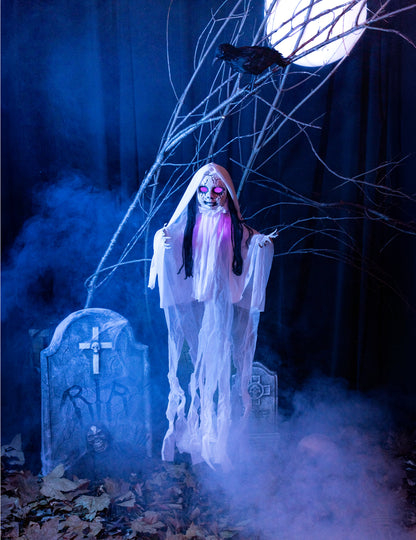 Dekorácia na zavesenie svetla duchovná bábika 100 x 70 cm