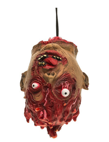 Zombie hlava visiace dekorácie 30 cm