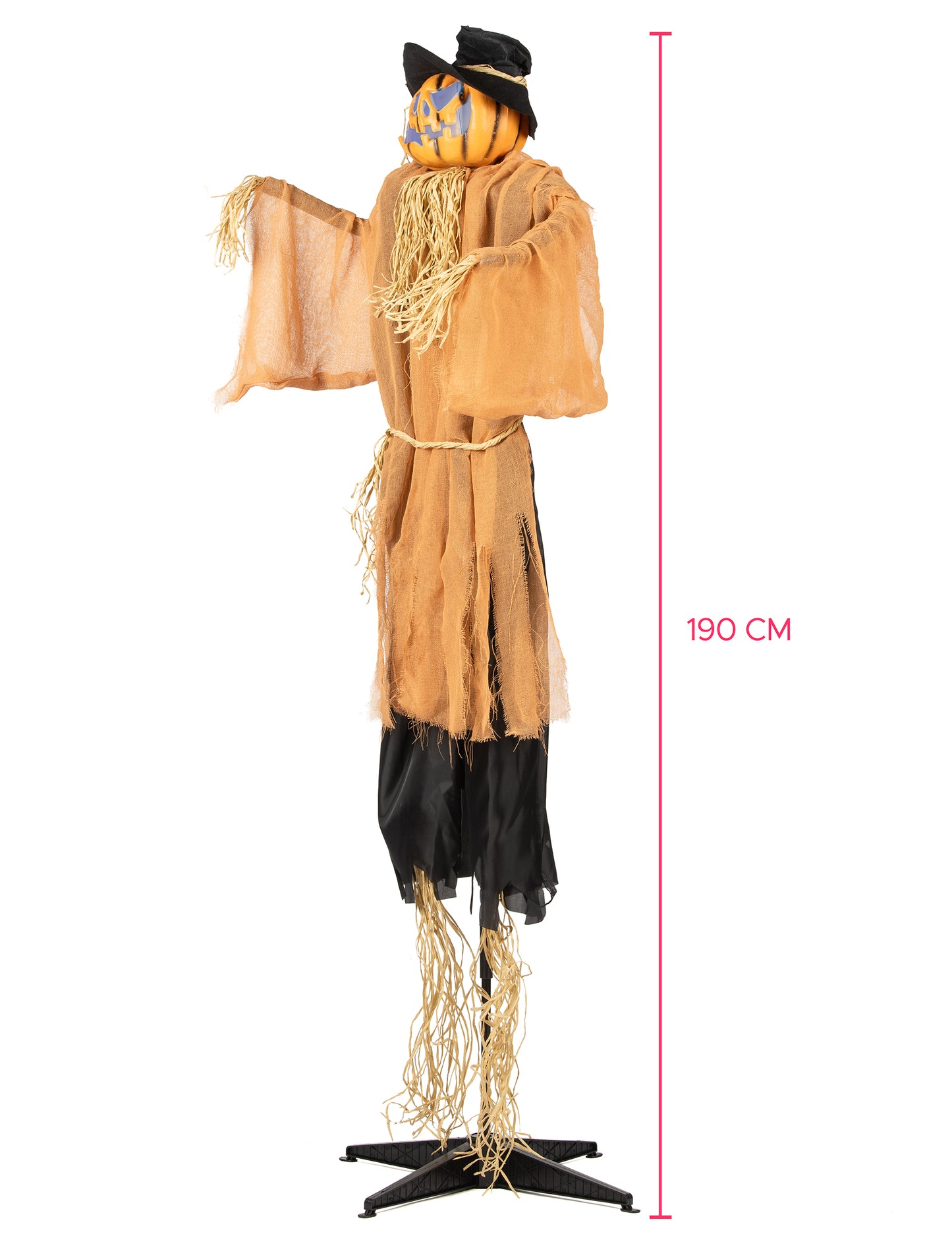 Animovaná dekorácia Zlá tekvica 190 cm