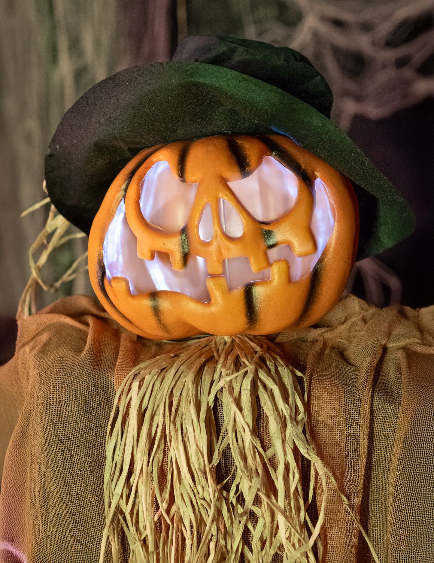 Animovaná dekorácia Zlá tekvica 190 cm