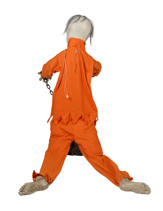 Animovaná dekorácia odsúdený na smrť v reťaziach 100 cm