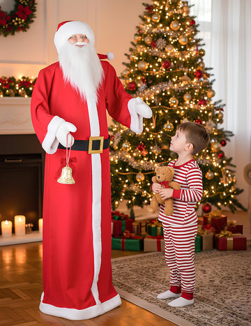 Animovaná vianočná dekorácia Santa Claus s pohybom, zvukom a svetlom 172 cm 