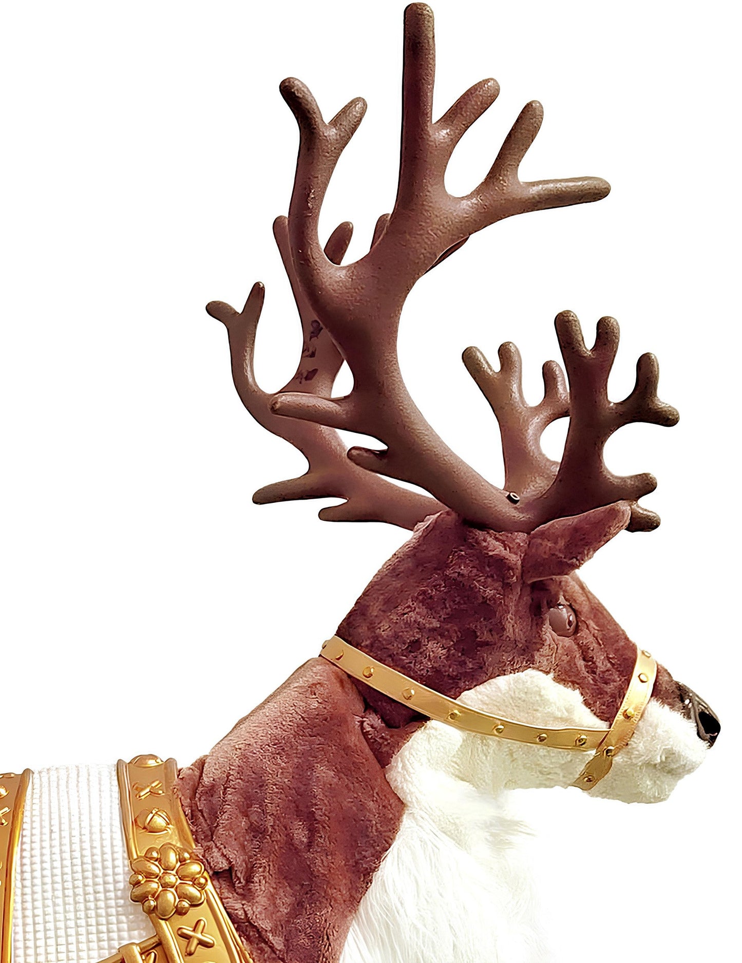 Animovaná vianočná dekorácia so sobami so zvukom a pohybom 143 cm