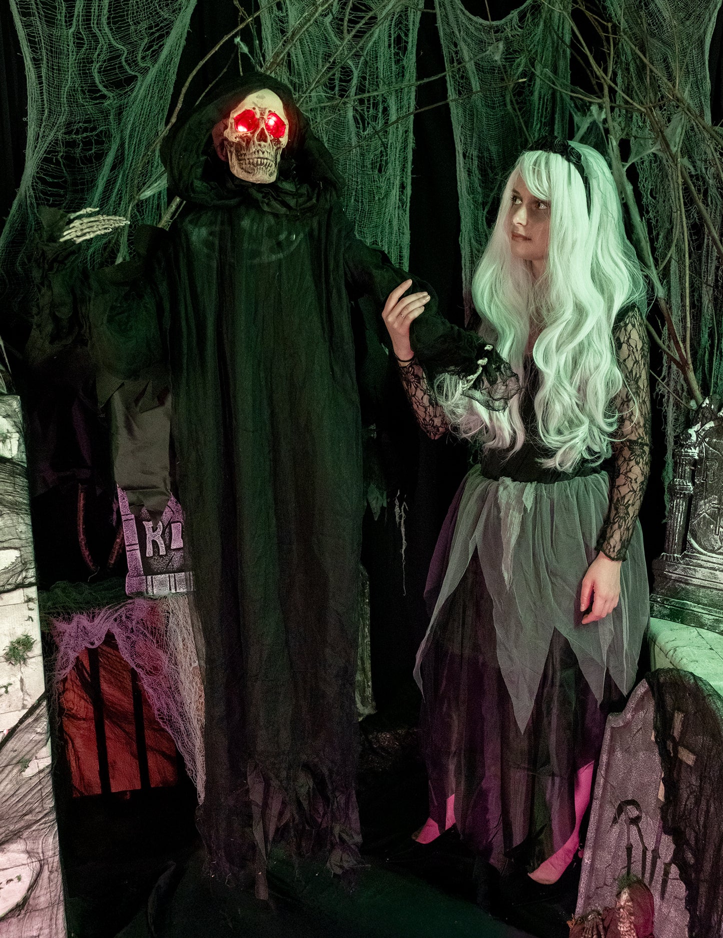 Animovaný zvuk a ľahká dekorácia Dazed Demon 165 cm