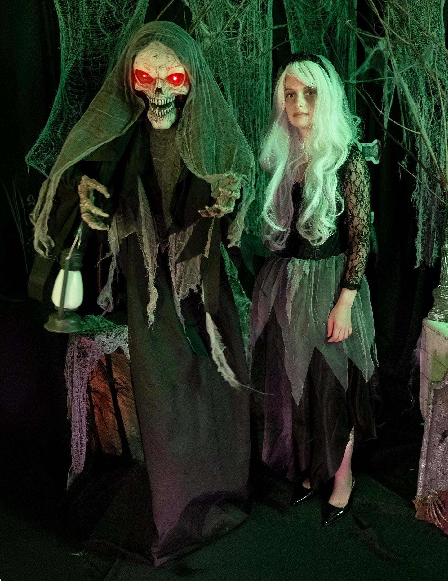 Animovaný zvuk a ľahká dekorácia brilantná Reaper 180 cm