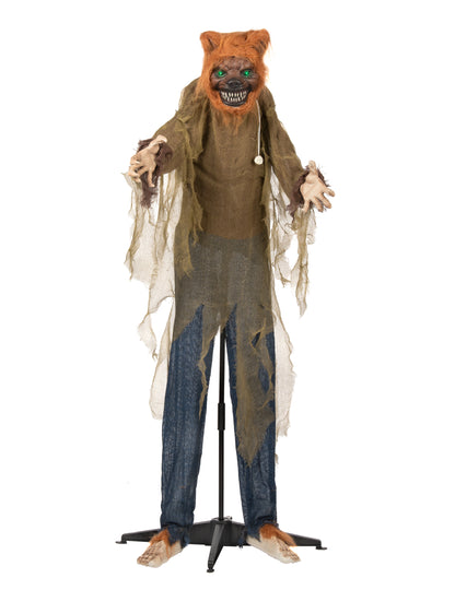 Animovaný zvuk a ľahká dekorácia zlý vlk 160 cm