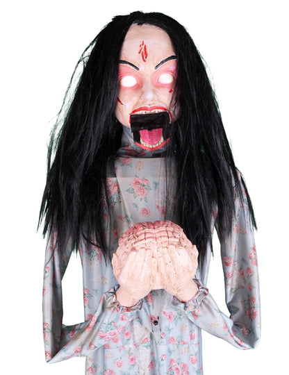 Animovaná dekorácia zombie požierač mozgov 200 cm