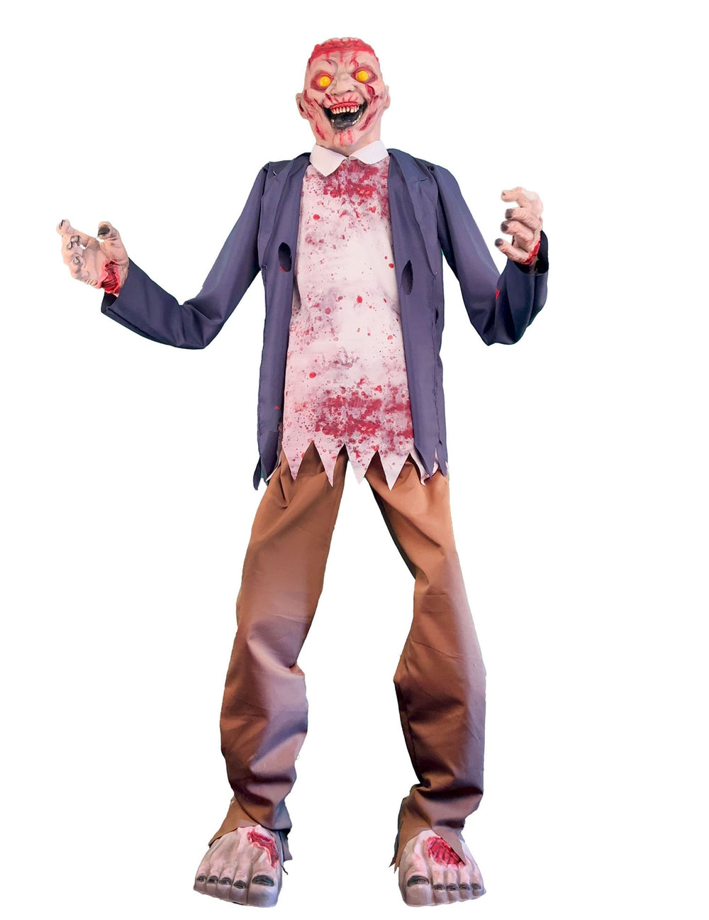 Vue d'ensemble de la décoration animée zombie terrifiant pour Halloween