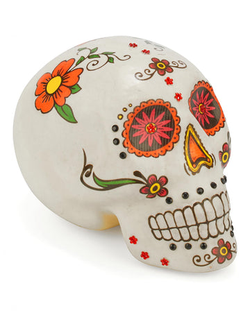 Farebná dekorácia lebky Dia de los Muertos