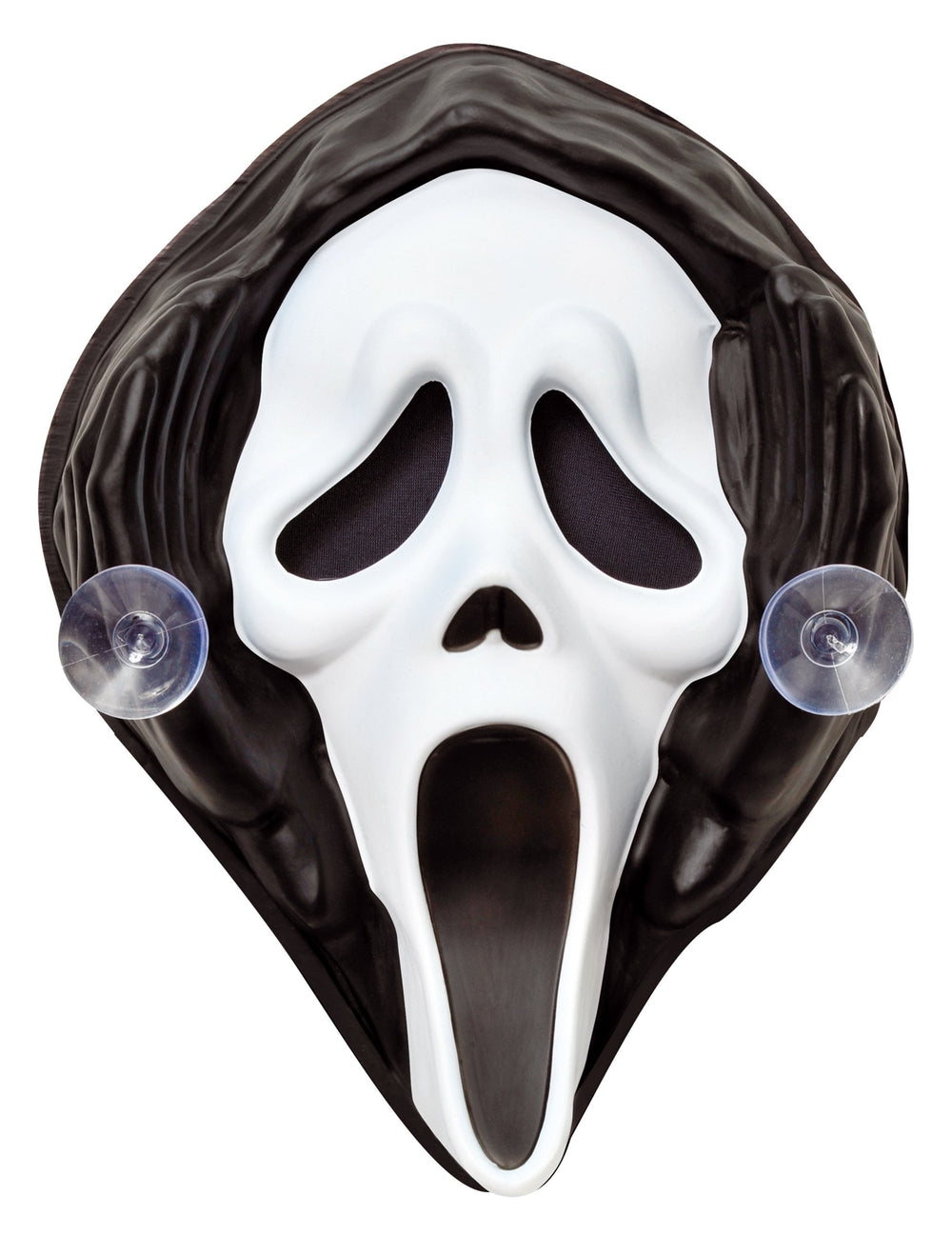 Détail des ventouses de fixation de la décoration de fenêtre Scream