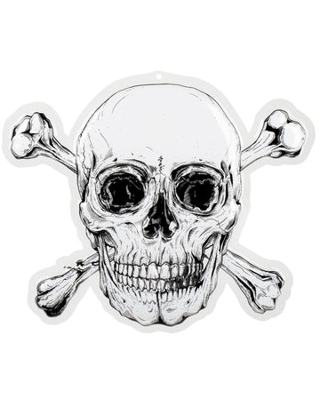 Plastová nástenná dekorácia Pirate Jolly Roger 42 x 50 cm