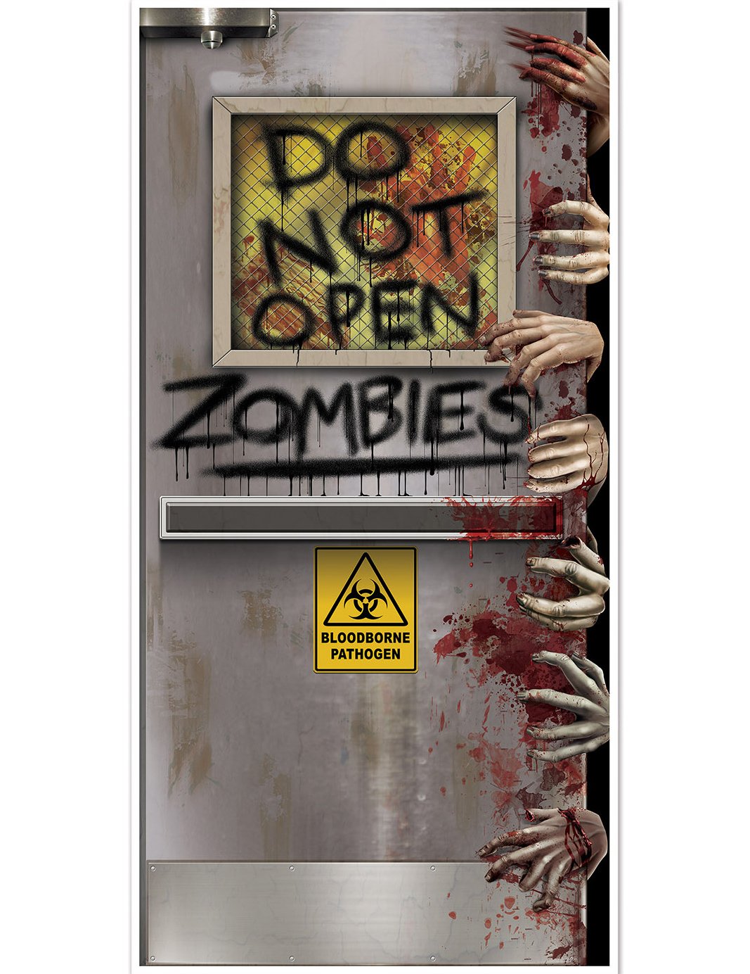 Zombie laboratórne dekorácie 76 x 152 cm