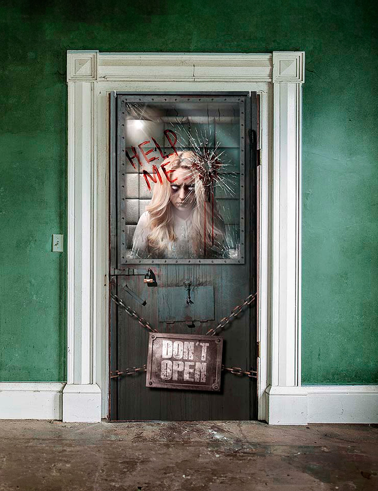 Psychiatrická dekorácia dverí