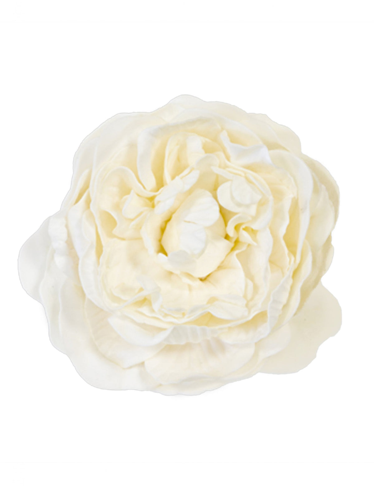 Décoration de table fleur artificielle rose ancienne ivoire
