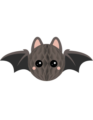 Papierová dekorácia so sivým netopierím plástom v tvare plástu