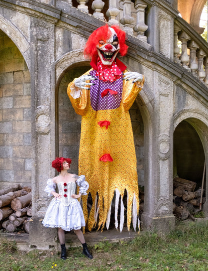 Halloween dekorácie strašidelný klaun visiaci 350 cm