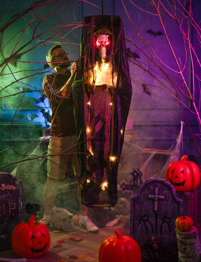 Svetelná dekorácia rakvy 160 cm