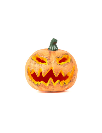 Halloween tekvica dekorácia 16 cm