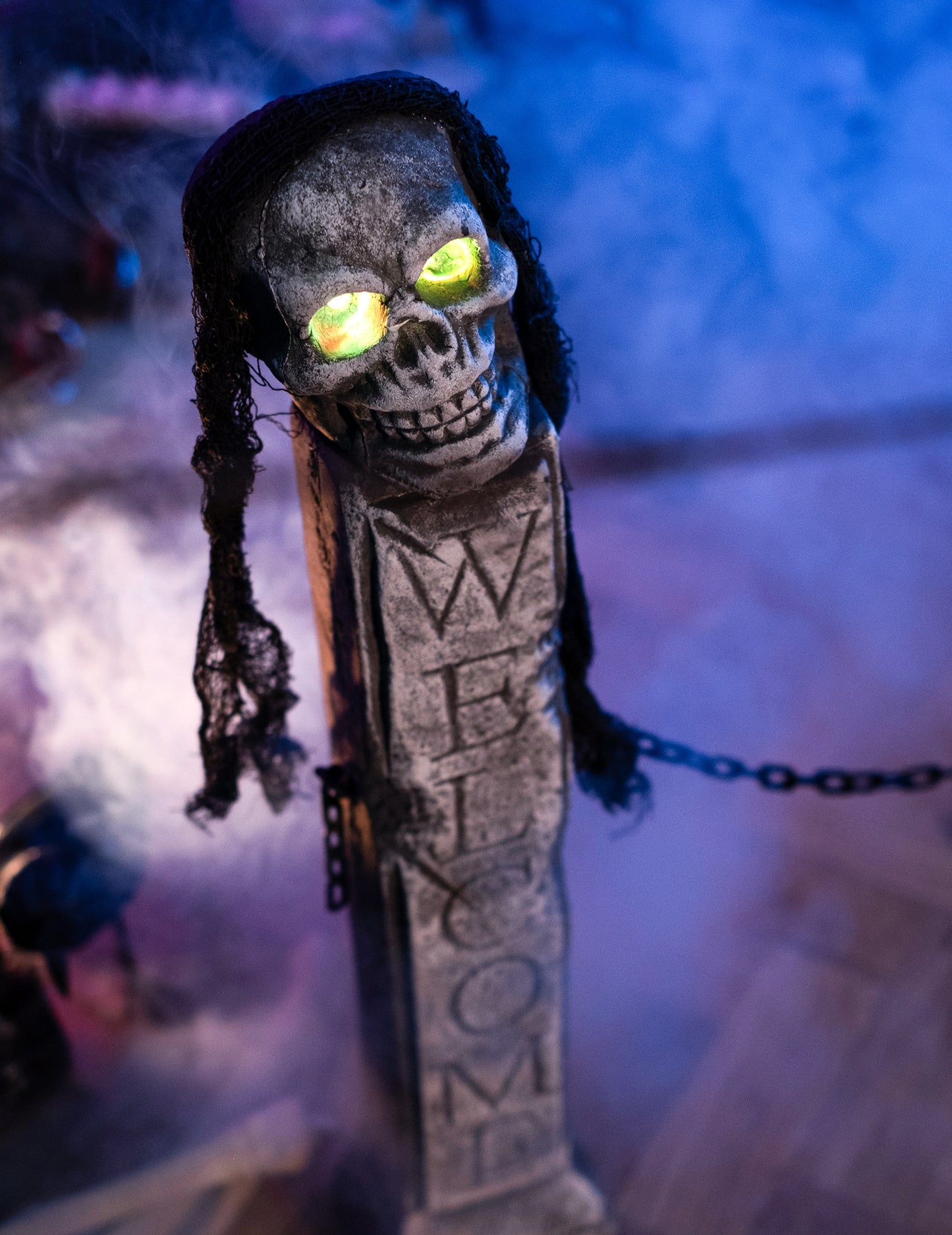 Ľahká dekorácia Halloween Hrob 72 cm