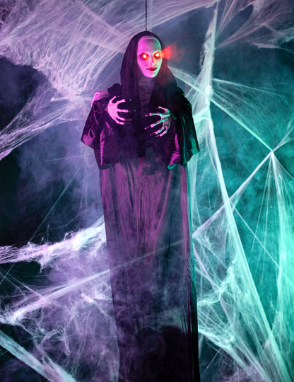 Závesná svietiaca dekorácia mníška 120 cm 