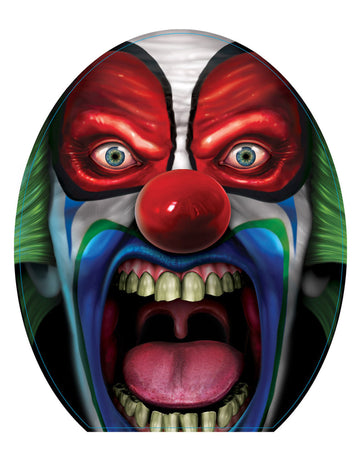 Strašidelná klaunska dekorácia na toaletu 30 x 43 cm Halloween