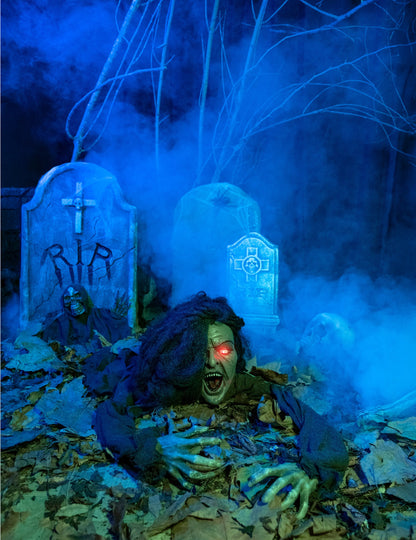 Zvuk a jasná dekorácia čarodejnice 90 cm Halloween