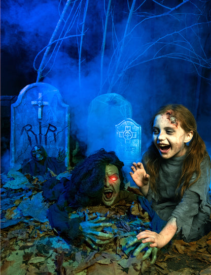 Zvuk a jasná dekorácia čarodejnice 90 cm Halloween