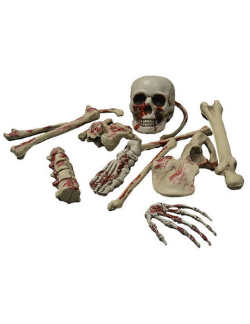 Halloween krvavá dekorácia kostry